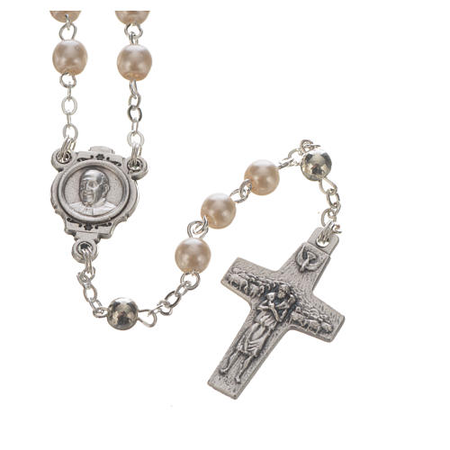 Pope Francis rosary and keyring