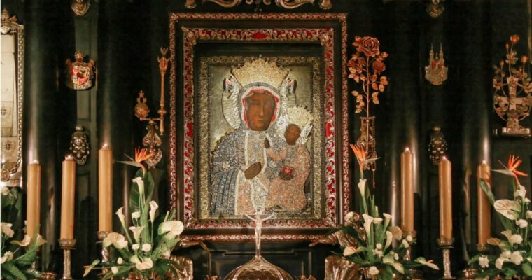 The Black Virgin of Czestochowa painted by St. Luke