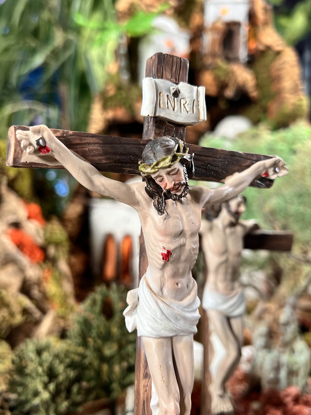 inri on Jesus' crucifix