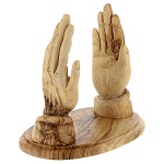 bible holder olive wood handmade bethlehem hands 21 cm (1)