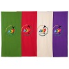 embroidered lectern cover with jubilee 2025 official logo 100x20 in