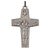 Cross of Pope Francis in metal with string, 8x5cm