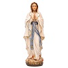 Our Lady of Lourdes wooden statue painted