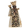 Virgin of Altotting wooden statue painted