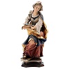 statue of st. apollonia of alexandria with tooth in painted wood from val gardena