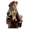 santa rosalia cross skull gospel statue resin 21 cm