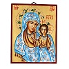 mother of god of kazan icon decorated mantle