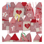 advent calendar with gift bags 55x50 cm