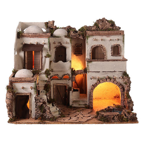 arab style setting with oasis for 10 cm neapolitan nativity scene