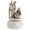 music box with nativity scene porcelain 12 cm