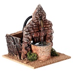 nativity fountain in terracotta 13x12x12cm (1)