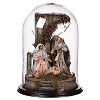 nativity in a bell jar 40x30 cm for 15 cm neapolitan nativity scene