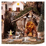 nordic nativity scene village 20x25x20 cm (1)