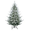 st.claus christmas tree snowy- poly 210 cm 