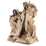 Holy Family set in resin cloth Shabby Chic style 17 cm